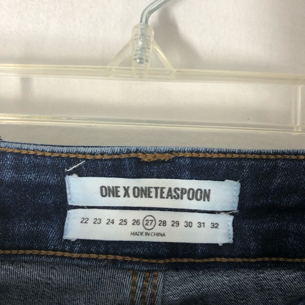 One Teaspoon High Rise Distressed Skinny Jeans - Picture 6 of 10
